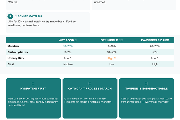 Best Cat Foods: Wet vs Dry vs Raw