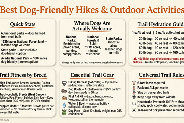 Best Dog-Friendly Hikes and Outdoor Activities infographic