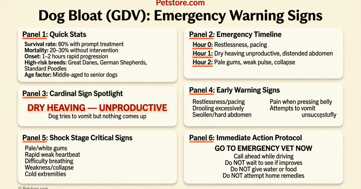 Dog Bloat Symptoms: Emergency Warning Signs of GDV