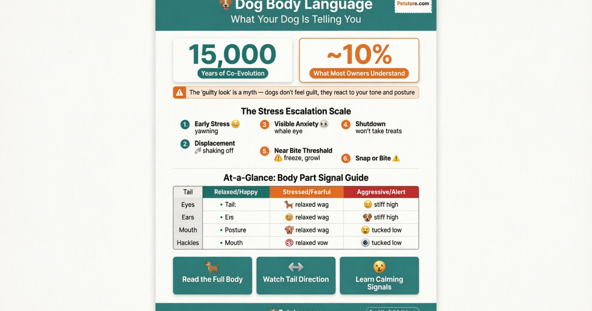 Dog Body Language Infographic: What Your Dog Is Telling You — Petstore.com
