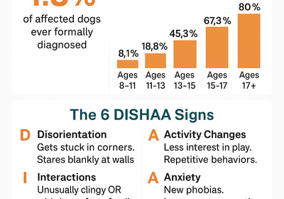 Dog Dementia DISHAA Signs Infographic — petstore.com