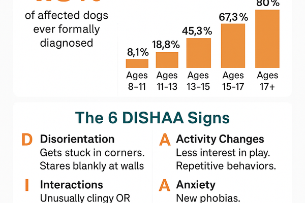 Dog Dementia DISHAA Signs Infographic — petstore.com