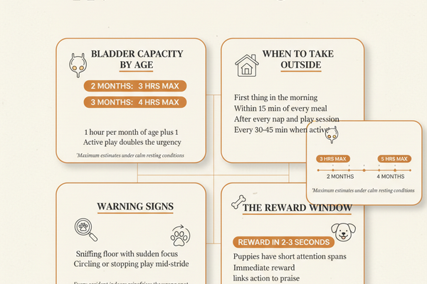 Puppy house training schedule — petstore.com