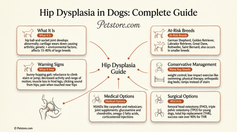 Hip Dysplasia in Dogs: Complete Guide — petstore.com