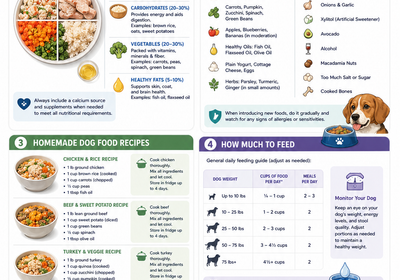 Homemade Dog Food Recipes: Safe & Balanced — petstore.com infographic