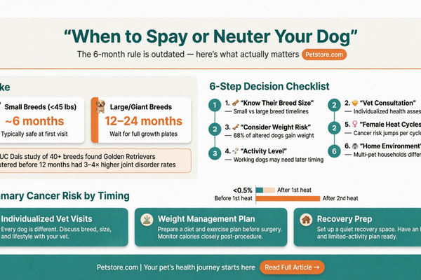 When to Spay or Neuter Your Dog infographic – Petstore.com