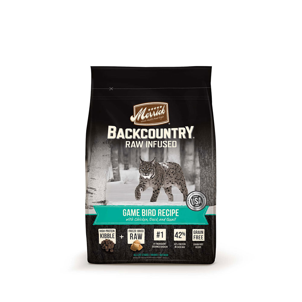 Merrick Backcountry Raw Infused Game Bird Recipe Cat Food 6 Lbs Petstore