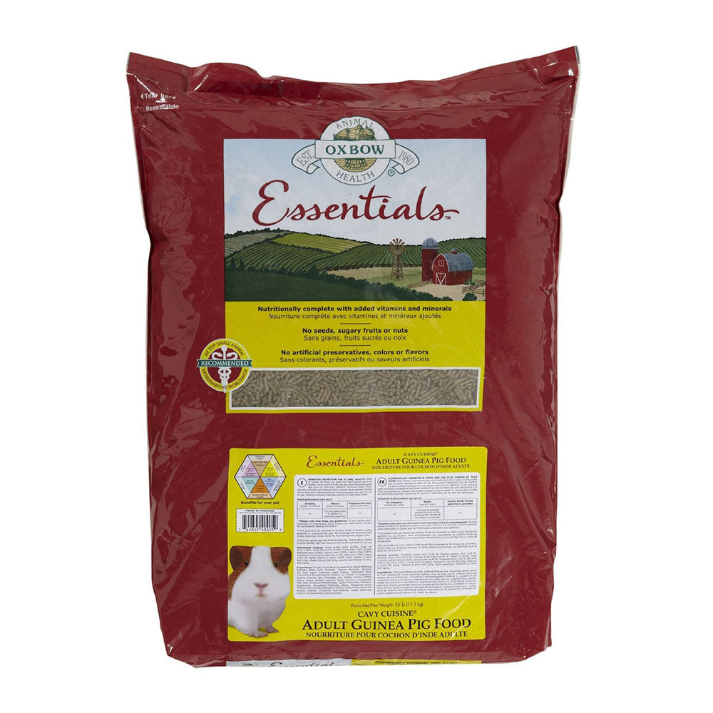 Oxbow Animal Health Essentials Adult Guinea Pig Food 25 Lbs Petstore